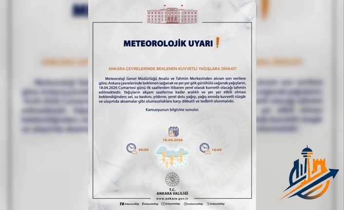 Ankara İçin Turuncu Alarm: Sağanak ve Gök Gürültülü Yağış Geliyor!