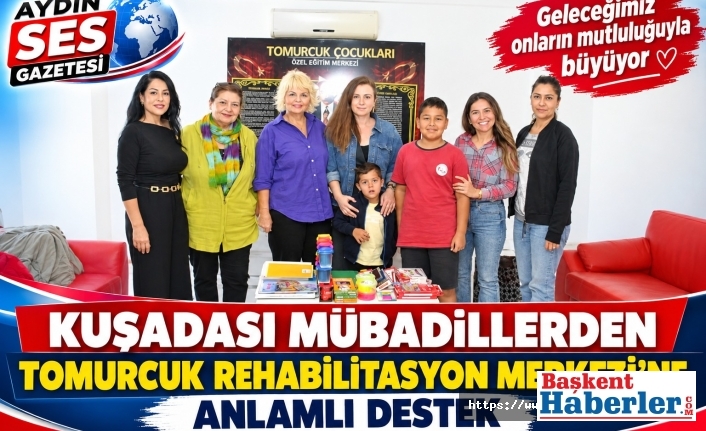 Kuşadası Mübadele Derneği’nden Anlamlı Ziyaret: Tomurcuk Rehabilitasyon Merkezi’ne Kırtasiye Desteği