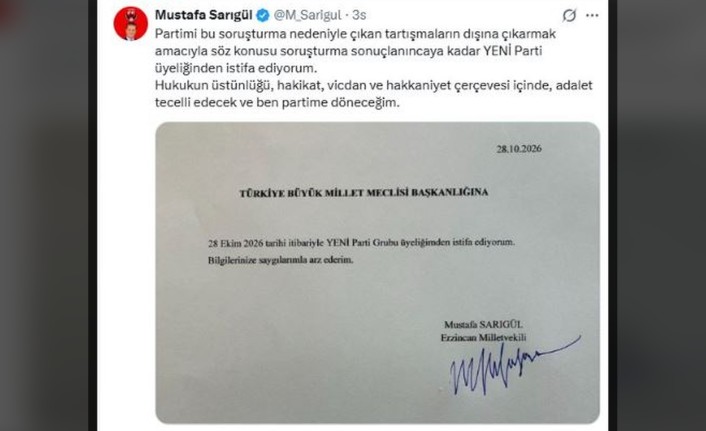 Mustafa Sarıgül’den Flaş İstifa: "Partimi Tartışmaların Dışına Çıkarmak İçin İstifa Ediyorum"