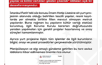 Fatih’teki İmam Hatip Lisesi İddialarına Yanıt: Tarihi Yapılar Koruma Altında