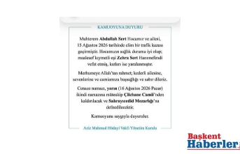 Aziz Mahmud Hüdai Vakfı’ndan Başsağlığı ve Geçmiş Olsun Mesajı