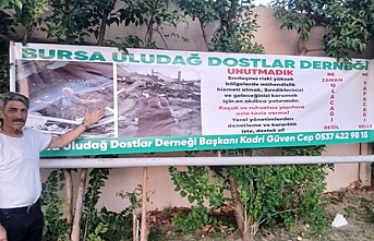 Bursa Uludağ Dostlar Derneği’nden “UNUTMADIK” Çağrısı