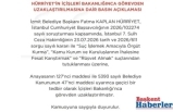 KOCAELİ İLİ İZMİT BELEDİYE BAŞKANI  İÇİŞLEREİNDEN FATMA KAPLAN HÜRRİYET’İN İÇİŞLERİ BAKANLIĞINCA GÖREVDEN UZAKLAŞTIRILMASINA DAİR BASIN AÇIKLAMASI