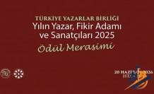 TYB 2025 Yılı "Yılın Yazar, Fikir Adamı ve Sanatçıları Ödülleri" Bu Akşam Sahiplerini Buluyor