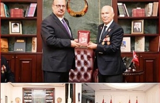 Vali Canbolat, Türkiye Muharip Gaziler Derneği Heyetini...