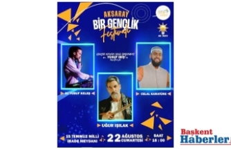 Aksaray'da Gençlik Festivali Coşkusu! Uğur Işılak, Celal Karatüre ve DJ Yusuf Keleş Sahne Alacak