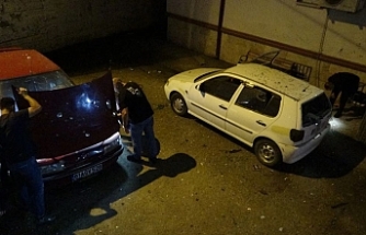 Arsin İlçe Emniyet Müdürlüğü Bahçesine İHA Düştü
