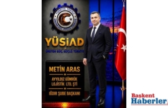 YÜSİAD IĞDIR ŞUBE BAŞKANLIĞINA METİN ARAS GETİRİLDİ