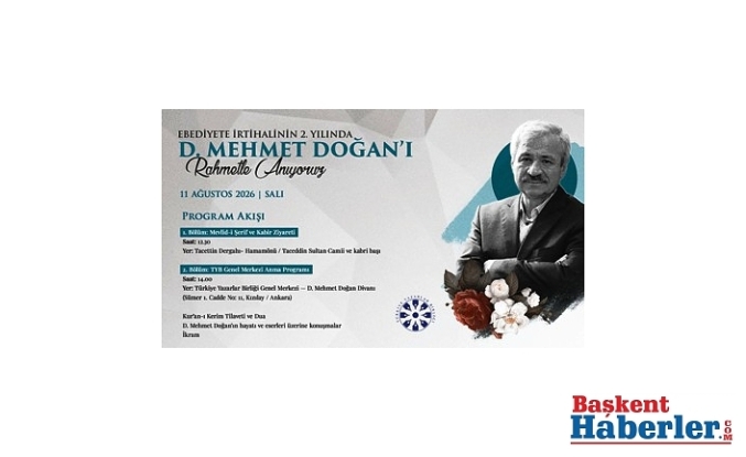 TYB ve Doğan Ailesi, D. Mehmet Doğan’ı Vefatının 2. Yılında Dualarla Anacak