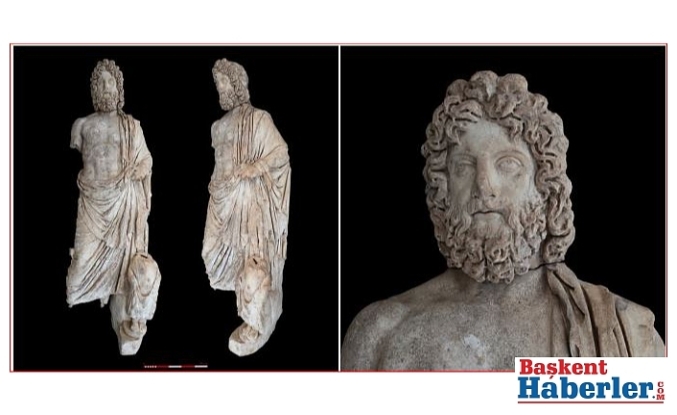 Aspendos Antik Kenti'nde 1800 Yıllık Asklepios Heykeli Gün Yüzüne Çıkarıldı