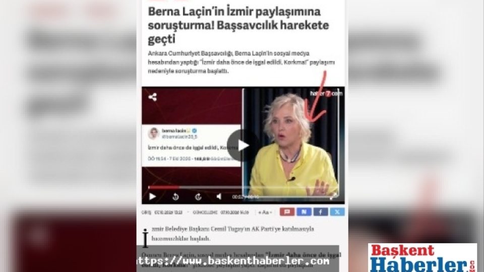 Investigation Launched Against Actress Berna Laçin Over "İzmir" Post: Police Search Her Residence